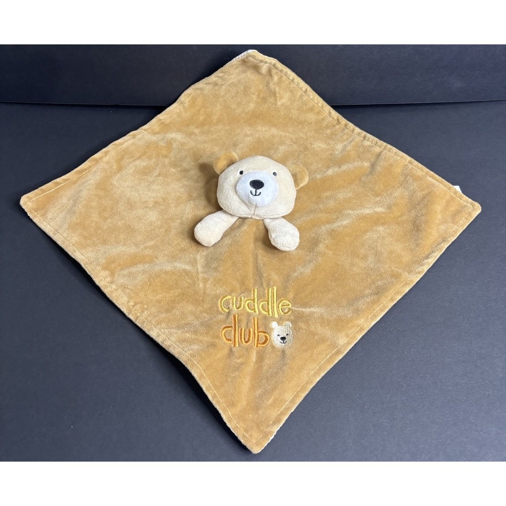 Baby Starters Cuddle Cub Lovey Brown Bear Satin Security Blanket Stuffed Toy